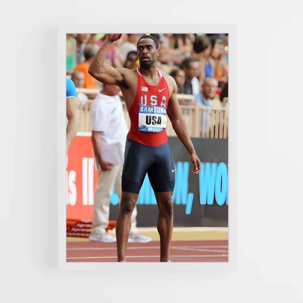 Poster Tyson de gay – affiche Athlétisme (vue 3)